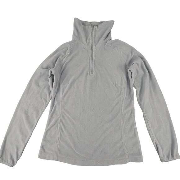 Columbia Womens Fleece Pullover Jacket Quarter Zip Gray Size Small JH1531 - Picture 1 of 6